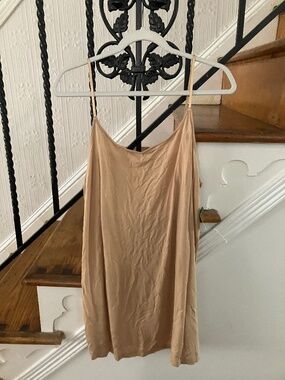 New NWT Gap Body women’s modal slip nightgown size XL nude tan